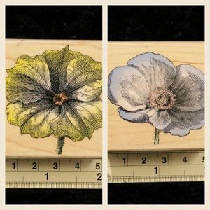 Flower Rubber Stamps Poetic Petals Two & Four